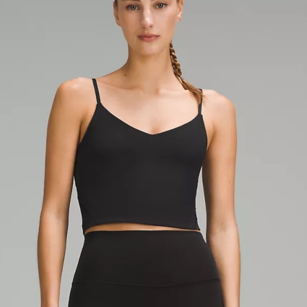 NWT align cropped cami - black